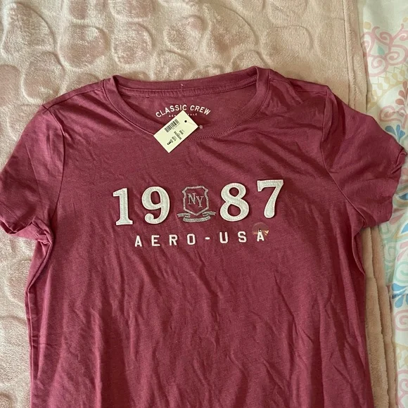 Aeropostale | Tops | Aeropostale Maroon 987 Graphic Tee | Poshmark